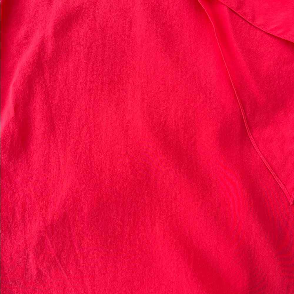 THE ROW Red Silk Scarf Neck Long Sleeve Top - Picture 14 of 15